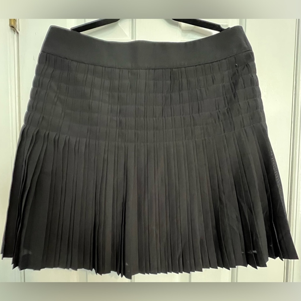 Black Pleated Mini Skirt